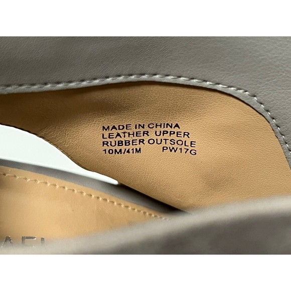 Michael Kors Open Toe Gray Leather Ankle Bootie High Heel Pumps Sz 10 M - Picture 11 of 12